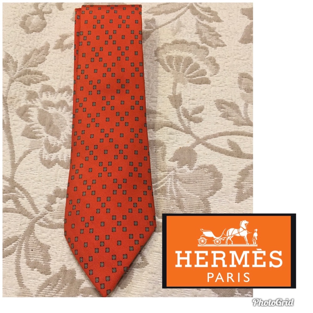 Hermès silk tie